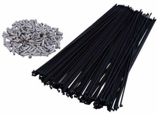 Спица 254mm 13G/14G Ampera Stainless черная 1шт